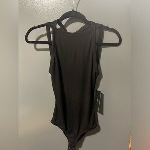 Lulus black bodysuit top womens